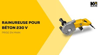 Comment utiliser la Rainureuse pour béton 230 V   Kiloutou [upl. by Aihsad]