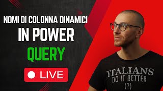 Nomi di colonna dinamici in Power Query per Excel [upl. by Akiraa466]