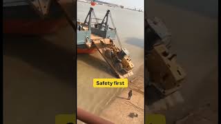 Safety First loading Heavy Machinery on Ship with Precision [upl. by Enilekcaj]