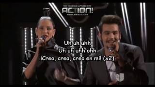 Natalia Jimenez ft Il Volo  Creo en mí  Letra [upl. by Rella]