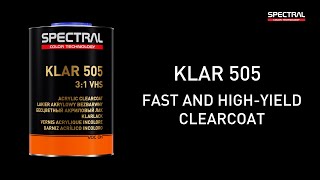 EN SPECTRAL KLAR 505  fast and highyield clearcoat [upl. by Iilek]