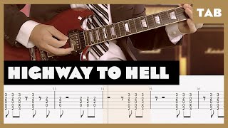 ACDC  Highway to Hell  Guitar Tab  Lesson  Cover  Tutorial [upl. by Elrae454]