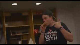 Joe Burrow is Mr Joe Cool  Smoking a cigar after trashing Chiefs and win the AFC North 😂 [upl. by Hsirap]