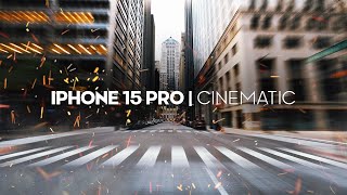 iPhone 15 Pro  Cinematic Short Film  4K ProRes LOG Footage [upl. by Eynahpets253]