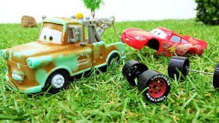 Lightning McQueen  Toy cars Change Tires Kids Cars [upl. by Anaitsirhc162]