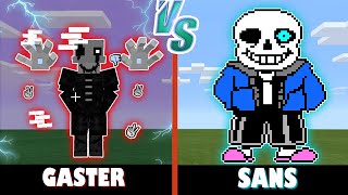 Gaster vs Sans  Minecraft COOL BATTLE [upl. by Garges]