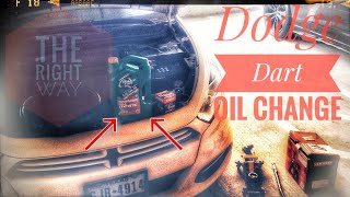 HOW TO change the oil in your 20L DODGE DART [upl. by Barger]