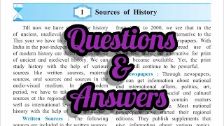 Class 9  History  Chapter 1  Sources of History  Questions amp Answers  magi academy [upl. by Siclari]