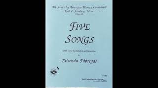 II La mano imposiblequot Five songs 1986 Elisenda Fabregas composerpiano Rachel Rosales soprano [upl. by Harriot]