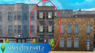 Building a Small Townhouse in my 64x64 CITY Part 7  Sims 4 Speed Build  No CC [upl. by Romalda409]