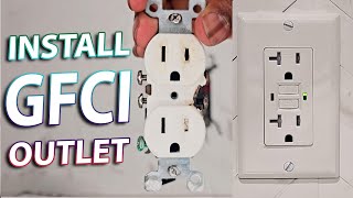 Replacing a normal outlet with a GFCI outlet [upl. by Aniuqal891]