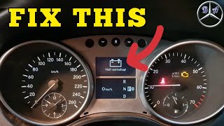 Mercedes Battery warning on Easy Fix [upl. by Chapman216]