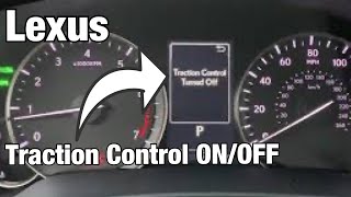 Lexus How to Turn Traction Control ON amp Off with Button Non Pedal [upl. by Atarman]