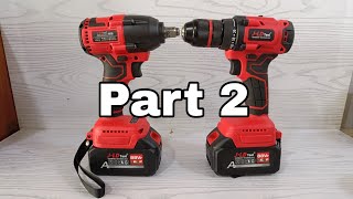 Uji performa impact wrench dan bor cordless JLD PAKET COMBO [upl. by Aynatal]