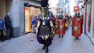 Güdismäntig Luzerner Fasnacht 2022  Rüssgusler Musegg Geischter Monster Guugger Näbelhüüler LHL [upl. by Cathey]