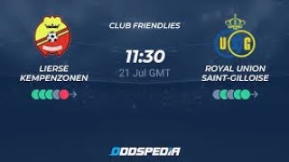 Union Saint gilloise vs Liersse Kmepenzonen live stream 2024 july 21 [upl. by Cianca]