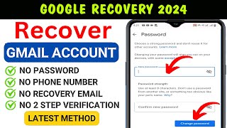 Recover Hacked Gmail Account Without Email amp Phone Number 2024  Hack Gmail id [upl. by Lednahc]