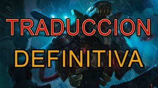 Traducción DEFINITIVA Fiddlesticks pretoriano [upl. by Nolrak]