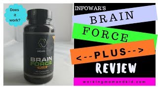 InfoWars Brain Force Plus Review  Does It Work [upl. by Atirma]