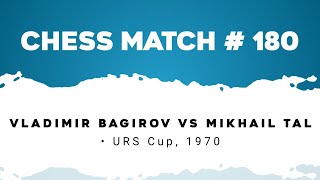 Vladimir Bagirov vs Mikhail Tal • URS Cup 1970 [upl. by Lonnard]