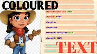 How to change text colour in Farm Ville 2 Country Escape [upl. by Noak687]