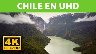 Los mejores PAISAJES de CHILE con música 🌳🏔️ Vídeos en 4K [upl. by Aerdna566]