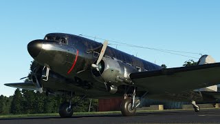 Beginners guide to starting the Douglas DC3 from cold and dark in Microsoft Flight Simulator [upl. by Yrtneg]