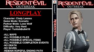 Resident Evil Outbreak PlayStation 2  Longplay  Cindy Lennox  Very Hard  Lone Wolf [upl. by Ardnwahs]