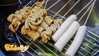 어묵 물떡 세트  Fish Cake and Rice Cake  Korean Street Food  부산 반여동 87 떡볶이 amp 닭발 [upl. by Ynaffi]