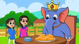 Hathi Raja Kahan Chale Nursery Rhyme  हाथी राजा कहाँ चले  FunForKidsTV  Hindi [upl. by Akehsal]