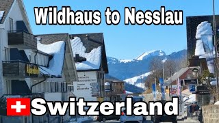 Wildhaus to Nesslau Switzerland scenic driving [upl. by Edmonda]