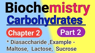 Biochemistry chapter 2nd in hindi  Carbohydrate in hindi Diasaccharide in hindi Maltose [upl. by Anaul]