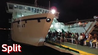 JADROLINIJA  trajekt Hrvat  Trajektna luka Split  Split Ferry Port  Croatia 🇭🇷 [upl. by Stevena708]