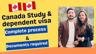 Canada Study visa amp Dependent visa Spousal visa Full process amp Documents required [upl. by Akir]