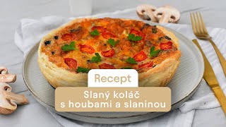 Recept Jednoduchý slaný koláč [upl. by Rotow]