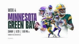 Vikings vs Packers NFC North bitter rivals live reaction week 4 [upl. by Varin]