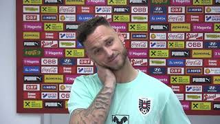 Marko Arnautović im Interview nach dem Nations LeagueSpiel Österreich vs Slowenien [upl. by Brandie174]