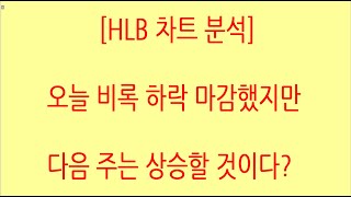 HLB차트분석오늘 하락 마감했지만 아직까지 괜찮습니다 다음 주 급등을 기대해봅시다 hlb 에이치엘비 에이치엘비주가 [upl. by Oahc]