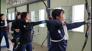 Korean National Sporting University KNSU Archers Training [upl. by Kenny630]