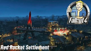 Fallout 4 Red Rocket Settlement Build Showcase No Mods [upl. by Aseiram]