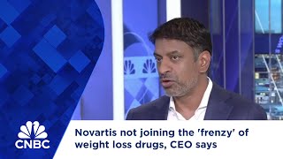 Novartis not joining the frenzy of weight loss drugs CEO says [upl. by Rusert]