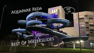 Aquapark Reda Best of Waterslides 360° VR POV Onride [upl. by Aiepoissac]