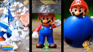 Super Mario Crush  Explode  Crumble  Deflate  Inflate  Cakeify  Crumble  Tada and Melt it [upl. by Anitsua]