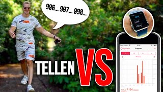 STAPPENTELLER EXPERIMENT Zelf Tellen VS Apple Watch amp Phone App  Cardio Tips [upl. by Barnum148]