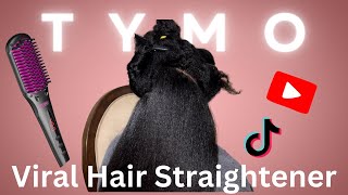 I Bought The Viral TYMO Hair Straightening Brush Review Type 4 Natural Hair TrulyTonniB [upl. by Arnulfo]