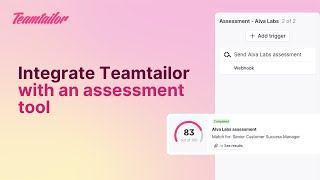 Integrate Teamtailor with an Assessment Tool [upl. by Alida593]