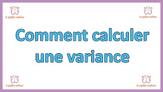 Comment calculer une variance formule de variance en statistique [upl. by Elram700]