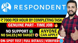 😍EARN ₹7000HOUR  GENUINE PART TIME JOB FOR EVERYONE🔥 RESPONDENT PART TIME JOB  FULL VERIFIED✅ [upl. by Mallis]