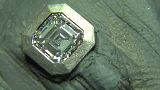 HOW TO SET AN OCTAGONAL DIAMOND IN 18KT WHITEGOLD  THE DIAMOND SETTER [upl. by Tracay482]