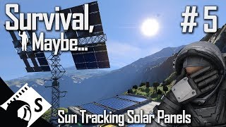 Survival Maybe 5 Finishing a Sun Tracking Solar Panel A Space Engineers Survival Series [upl. by Aikemot]